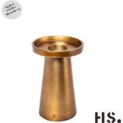 Kaarsenhouder dre h15 cm goud