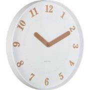 Wandklok Amena - Wit - 40x40x40cm