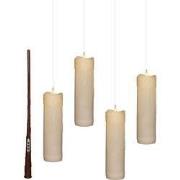 Kaars zwevend 18x5 cm wit 4st