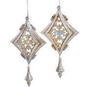 6.7 inch Plstc Plat Triangle Orn 2/A 16,51x8,89x4,572 cm kerstornament