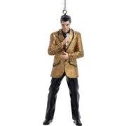 Elvis In Gold Jacket Blow Mold Orn 5x5x10 cm kerstornament