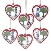 Alice in Wonderland karakter hart 6A 9 cm ornament