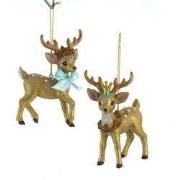 Resin hert goud aqua 2A 10 cm ornament