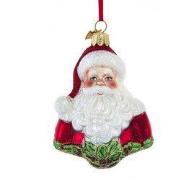 Glas NG santa buste 7,5 cm ornament
