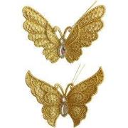 Plastic vlinder 11 cm ornament