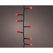 LED cherry lights l750 cm zwart/rood kerst