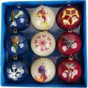 Bauble Box 9 Pcs Dc Mix Polyfoam 24x24x8,3 cm