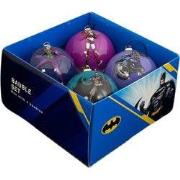 Kerstballen set polyfoam Batman 4 stuks 7,5 cm