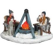 Drinking hot chocolate by the fire battery operated l10,5xb7,5xh6,5 cm