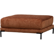 vtwonen Couple Poef - Polyester - Rust Melange - 44x100x100