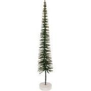 Clayre & Eef Kerstdecoratie Beeld Kerstboom Ø 8x40 cm Groen Hout