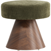 Lexi ronde poef donkergroen - Ø 48 cm