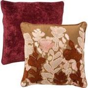 KUSSENSET | 2-delig | 45x45 cm en 50x50 cm | bruin, rood | Hoii