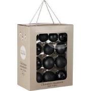 Christmas Baubles Set - 26 Pieces - Ø7 cm - Black