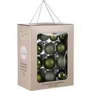 Mica Decorations Kerstballen Set - 26 Stuks - Ø7 cm - Glas - Donkergro...