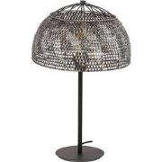 Tafellamp Ø35cm - Zwart/Bruin - 35x35x55cm