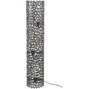 Vloerlamp Cilinder - Zwart Aluminium - 25x25x122cm