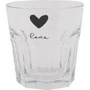 Clayre & Eef Waterglas 180 ml Glas Hart