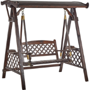 SENARICA - Schommelbank - Donkerbruin - Vurenhout