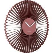 Karlsson - Wandklok Cascara - Rode oker- Ø50cm