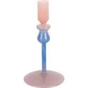 Present Time - Kandelaar Duo Colores Small - Soft pink & cobalt blue