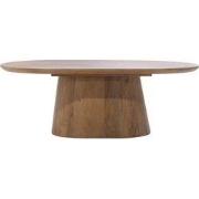 Salontafel Deens Ovaal - Bruin Hout - 100x60x35cm - Stijn