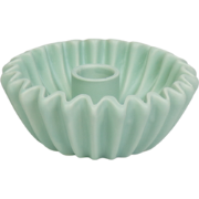 Pleated Candle Holder - Mint -12x12x4,5 cm