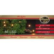 3 stuks - LED classic indoor rice 80 lampjes 4m 2m aanloopsnoer zwart ...