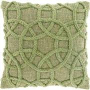 Unique Living - Kussen Everon - 45x45cm - theegroen