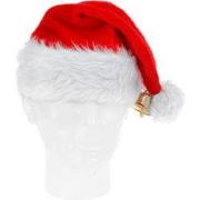 5 stuks! Kerstmuts deluxe met bel