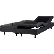 DUKE - Tweepersoonsbed - Donkergrijs - 180 x 200 cm - Polyester