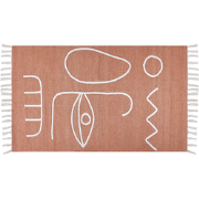 YAVU - Modern vloerkleed - Lichtrood - 80 x 150 cm - Polyester