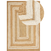 ELMALI - Laagpolig vloerkleed - Lichtbeige - 200 x 300 cm - Jute