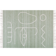 YAVU - Vloerkleed - Lichtgroen - 140 x 200 cm - Polyester