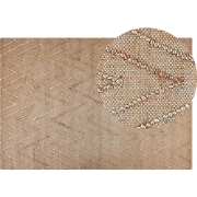 DADAY - Jute vloerkleed - Beige - 140 x 200 cm - Jute