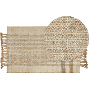 ORTAOBA - Modern vloerkleed - Lichtbeige - 80 x 150 cm - Jute