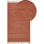 LUNIA - Jute vloerkleed - Lichtrood - 80 x 150 cm - Jute