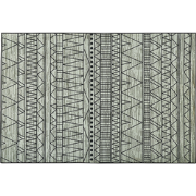 KEBAN - Laagpolig vloerkleed - Lichtgrijs - 160 x 230 cm - Polyester