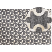 YEDISU - Patchwork vloerkleed - Grijs - 160 x 230 cm - Jacquard