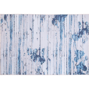 BURDUR - Laagpolig vloerkleed - Lichtblauw - 140 x 200 cm - Polyester