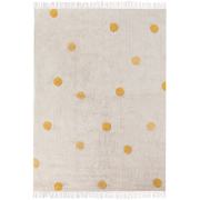 DARDERE - Vloerkleed  - Beige/Geel - 140 x 200 - Katoen