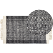 ATLANTI - Modern vloerkleed - Gebroken wit - 80 x 150 cm - Wol