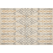 KADAPA - Laagpolig vloerkleed - Beige - 160 x 230 cm - Katoen