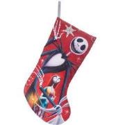 Kerstsok polyester Jack&Sally 46 cm
