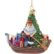 Glas NG Venetiaanse kerstman 9,5 cm ornament