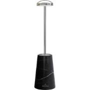 Villeroy & Boch tafellamp Siena | Zilver met marmeren zwarte voet | Op...