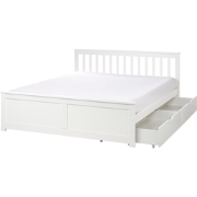 OLENDON - Bed met 2 lades - Wit - 160 x 200 cm - Dennenhout