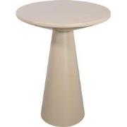 LOFT42 Bijzettafel Ferry trompetvoet - Metaal - Beige - 60x44