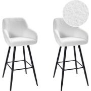 CASMALIA - Barkruk set van 2 - Gebroken wit - Off-white