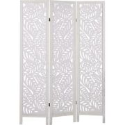 MELAGO - Kamerscherm - Wit - Hout